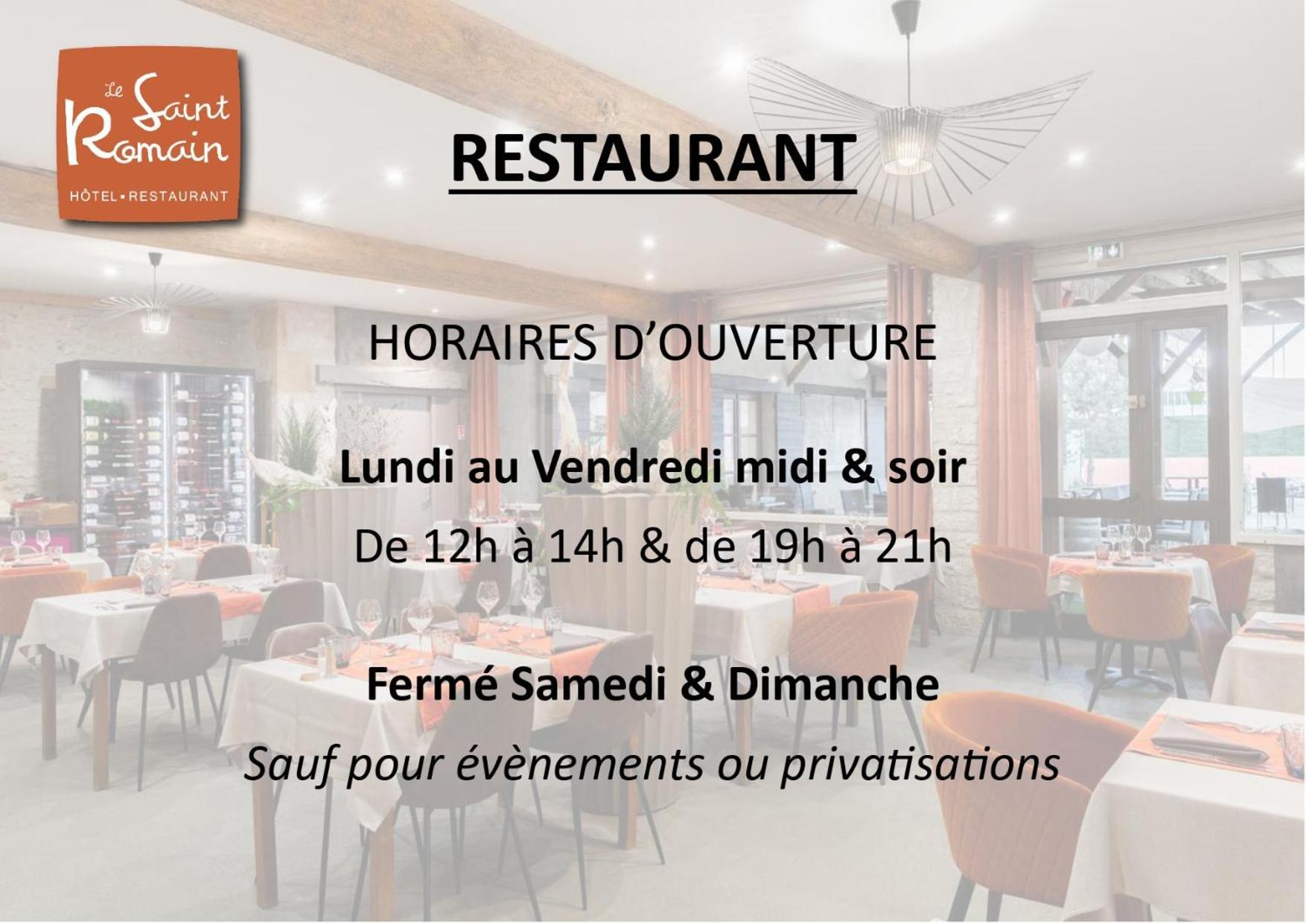 אנס Logis Hotel-Restaurant Saint Romain מראה חיצוני תמונה